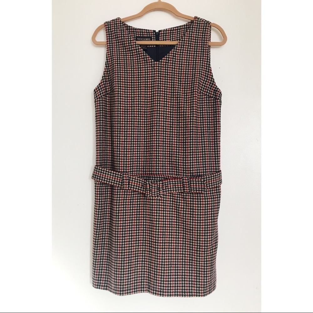 Abercrombie houndstooth pattern dress.